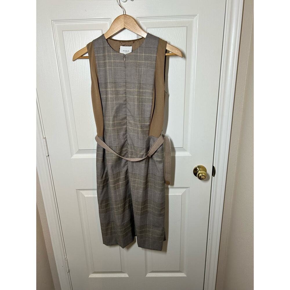 AKRIS Punto Houndstooth Wool Dress